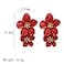 COLORFUL BLING Bohemian Daisy Flower Matte Floral Petal Drop Dangle Earrings Layered Tiered Chic Boho Wedding JewelryYellow