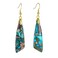 Plumiss Boho Blue Imperial Jasper Stone Dangle Earrings