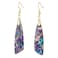 Plumiss Boho Women Gemstone Earrings Blue Purple Imperial Jasper Stone Earrings for Women