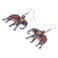 BONSNY Acrylic Africa Jungle Elephant Drop Dangle Statement for Women Earrings Jewelry Charms Gifts Multicolor