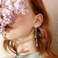 Sora Tuki Bow Earrings for Women Trendy Long Rhinestone Dangle Earrings Sparkly Ribbon Bowknot Bowtie Earring Bling Bow Stuff Coquette Jewelry 2 S