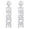 YAHPERN Bride Earrings for Women Acrylic BRIDE MRS Dangle Earrings Sparkling Glitter Letter Drop Earrings Wedding Party Jewelry Gift Silver