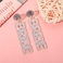 YAHPERN Bride Earrings for Women Acrylic BRIDE MRS Dangle Earrings Sparkling Glitter Letter Drop Earrings Wedding Party Jewelry Gift Silver