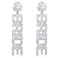 YAHPERN Bride Earrings for Women Acrylic BRIDE MRS Dangle Earrings Sparkling Glitter Letter Drop Earrings Wedding Party Jewelry Gift Silver