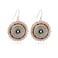 Joya Love Brown Beaded Earrings For Women Summer Beach Handmade Colorful Glass Bead Statement Earrings Bohemia Hoop Dangle Earring For Wom