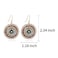 Joya Love Brown Beaded Earrings For Women Summer Beach Handmade Colorful Glass Bead Statement Earrings Bohemia Hoop Dangle Earring For Wom
