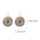 Joya Love Brown Beaded Earrings For Women Summer Beach Handmade Colorful Glass Bead Statement Earrings Bohemia Hoop Dangle Earring For Wom