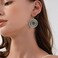 Joya Love Brown Beaded Earrings For Women Summer Beach Handmade Colorful Glass Bead Statement Earrings Bohemia Hoop Dangle Earring For Wom