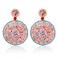 CEALXHENY Beaded Drop Earrings for Women Handmade Colorful Bead Earrings Bohemia Hoop Dangle Earring for Women C Multicolor