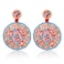 CEALXHENY Beaded Drop Earrings for Women Handmade Colorful Bead Earrings Bohemia Hoop Dangle Earring for Women C Multicolor