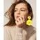 CEALXHENY Flower Dangle Earrings Boho Layered Floral Petal Drop Earrings Statement Stud Earring for Women AYellow