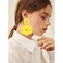 CEALXHENY Flower Dangle Earrings Boho Layered Floral Petal Drop Earrings Statement Stud Earring for Women AYellow