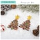 FAMARINE Christmas Tree Earrings for Women Acrylic Drop Earrings Colorful Tree Earrings