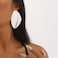 VRNGI Chunky Earrings Dangle Big Statement Earrings Large Earring Trendy Chunky Earring for Women Chunki Jewelry Irregular Geometric Oval Round Earrings