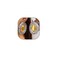 FUTIMELY Chunky Two Tone Statement Earrings for Women Oval2