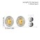 FUTIMELY Chunky Two Tone Statement Earrings for Women Oval2