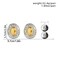 FUTIMELY Chunky Two Tone Statement Earrings for Women Oval2