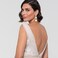 Moiegouct Clear Rhinestone Teardrop Dangle Earrings Vintage Crystal Long Chandelier Drop Earrings for Wedding Prom Costume