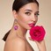 Moiegouct Colorful Zinc Rhinestone Dangle Statement Earrings Long Crystal Dangling Drop Earrings for Women Formal Wedding Bride Prom