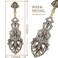 Coucoland 1920s Flapper Earrings Roaring 20s Great Gatsby Rhinestone Earrings Stly2Gold