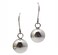 COUYA Surgical Steel Round Ball Bead Dangle Drop Hook Drop Earrings for Women Pearcing 8mm