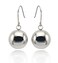 COUYA Surgical Steel Round Ball Bead Dangle Drop Hook Drop Earrings for Women Pearcing 8mm
