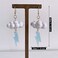 JIUIQL Cute Handmade Sparkly Large 3D Resin Cloud Lightning Weather Dangle Drop Hook Earrings for Women