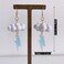 JIUIQL Cute Handmade Sparkly Large 3D Resin Cloud Lightning Weather Dangle Drop Hook Earrings for Women