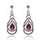 YINLI Cute Hollow Crystal Rhinestone Teardrop Connection Long Dangle Earrings for Women Fashion Strand Jewelry Style03