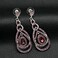 YINLI Cute Hollow Crystal Rhinestone Teardrop Connection Long Dangle Earrings for Women Fashion Strand Jewelry Style03
