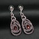 YINLI Cute Hollow Crystal Rhinestone Teardrop Connection Long Dangle Earrings for Women Fashion Strand Jewelry Style03