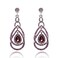 YINLI Cute Hollow Crystal Rhinestone Teardrop Connection Long Dangle Earrings for Women Fashion Strand Jewelry Style03