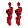 Halawly Dangle Acrylic Petal Earrings Long Drop Rose Flower Earrings for Women