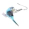 DUOWEI Acrylic Cute Parakeet Parrot Earrings Bird Dangle Jewelry Accessories Gifts for Women Blue