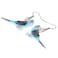 DUOWEI Acrylic Cute Parakeet Parrot Earrings Bird Dangle Jewelry Accessories Gifts for Women Blue