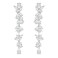 EAMTI Wedding Earrings for Women Cubic Zirconia Crystal Chandelier 925 Sterling Silver Post Drop Earring for Bride Bridesmaid