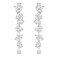 EAMTI Wedding Earrings for Women Cubic Zirconia Crystal Chandelier 925 Sterling Silver Post Drop Earring for Bride Bridesmaid