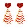 Meztole Earrings for Women Christmas Earring Christmas Tree Cake Earrings Xmas Jewelry Stocking Stuffers