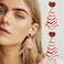 Meztole Earrings for Women Christmas Earring Christmas Tree Cake Earrings Xmas Jewelry Stocking Stuffers