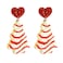 Meztole Earrings for Women Christmas Earring Christmas Tree Cake Earrings Xmas Jewelry Stocking Stuffers