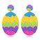 ARATLENCH Easter Earrings for Women Boho Colorful Hypoallergenic Easter Egg Beaded Dangling Earrings Cute Spring Birthday Party Jewelry Accessory Gift