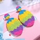 ARATLENCH Easter Earrings for Women Boho Colorful Hypoallergenic Easter Egg Beaded Dangling Earrings Cute Spring Birthday Party Jewelry Accessory Gift