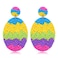 ARATLENCH Easter Earrings for Women Boho Colorful Hypoallergenic Easter Egg Beaded Dangling Earrings Cute Spring Birthday Party Jewelry Accessory Gift