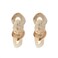 ZMJK Exaggerated Acrylic Dangle Earring Jewelry for Women Irregular Circle Pendant Drop Resin Earrings Beige
