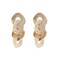 ZMJK Exaggerated Acrylic Dangle Earring Jewelry for Women Irregular Circle Pendant Drop Resin Earrings Beige