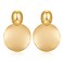 FAMARINE Big Disc Statement Earrings Smooth Round Hammered Dangle Earrings for Women Earrings Fashion Jewelry