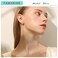 FAMARINE Gold Chain Drop Earrings for Women 14K Real Gold Plated 52mm Length 75mm Width Lightweight and Durable