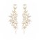 FENBORY Clear Rhinestone Statement Earrings Cluster Crystal Drop Dangle Earrings Teardrop Chandelier Earring Dangling Prom Wedding Bridal Earrings for Women