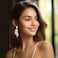 FENBORY Clear Rhinestone Statement Earrings Cluster Crystal Drop Dangle Earrings Teardrop Chandelier Earring Dangling Prom Wedding Bridal Earrings for Women