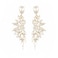 FENBORY Clear Rhinestone Statement Earrings Cluster Crystal Drop Dangle Earrings Teardrop Chandelier Earring Dangling Prom Wedding Bridal Earrings for Women